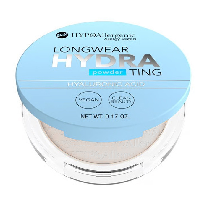 Компактна пудра для обличчя Bell HypoAllergenic Longwear Hydrating Powder 01 Nude, 5 г