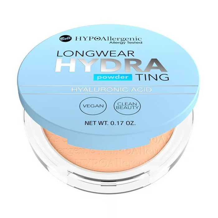 Компактна пудра для обличчя Bell HypoAllergenic Longwear Hydrating Powder 03 Natural, 5 г